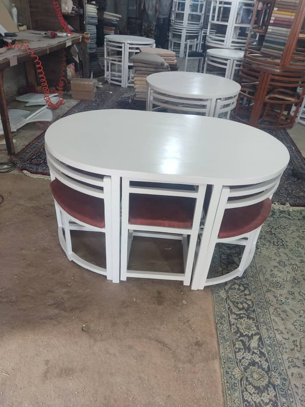 ست میز نهار خوری 6 نفره مدل کم جا