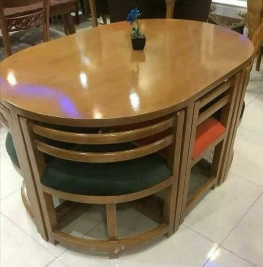 ست میز نهار خوری 6 نفره مدل کم جا